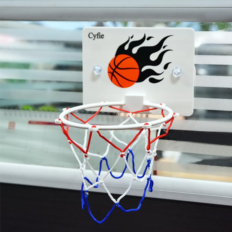 CYFIE Basketball Hoop Toddler Bath Toy | Suction Cup Bath Time Fun for Kids & Office Breaks