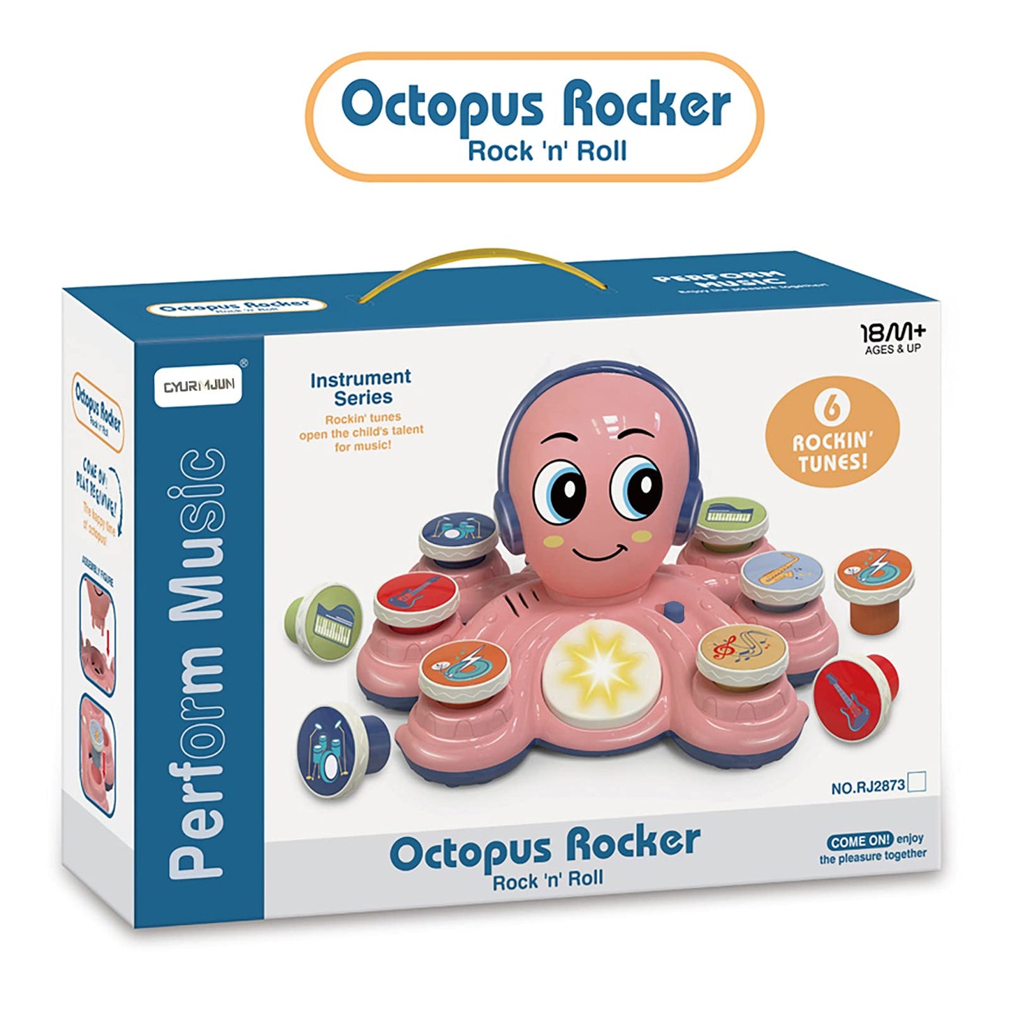 CYURMJUN Baby Octopus Music Toy — 32-Mode Learning Instrument for Toddlers