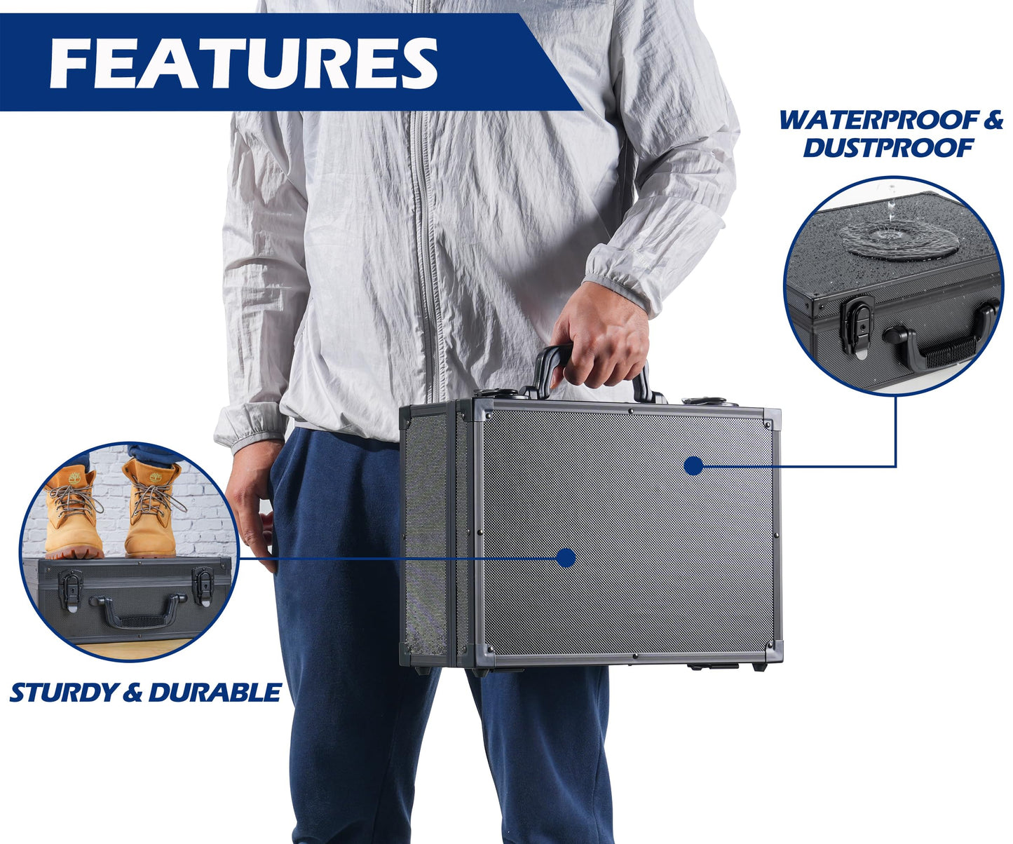 D DACCKIT Top Loaders Storage Box – Hard Case for 3x4 inch Top Loaders & Magnetic Card Holders