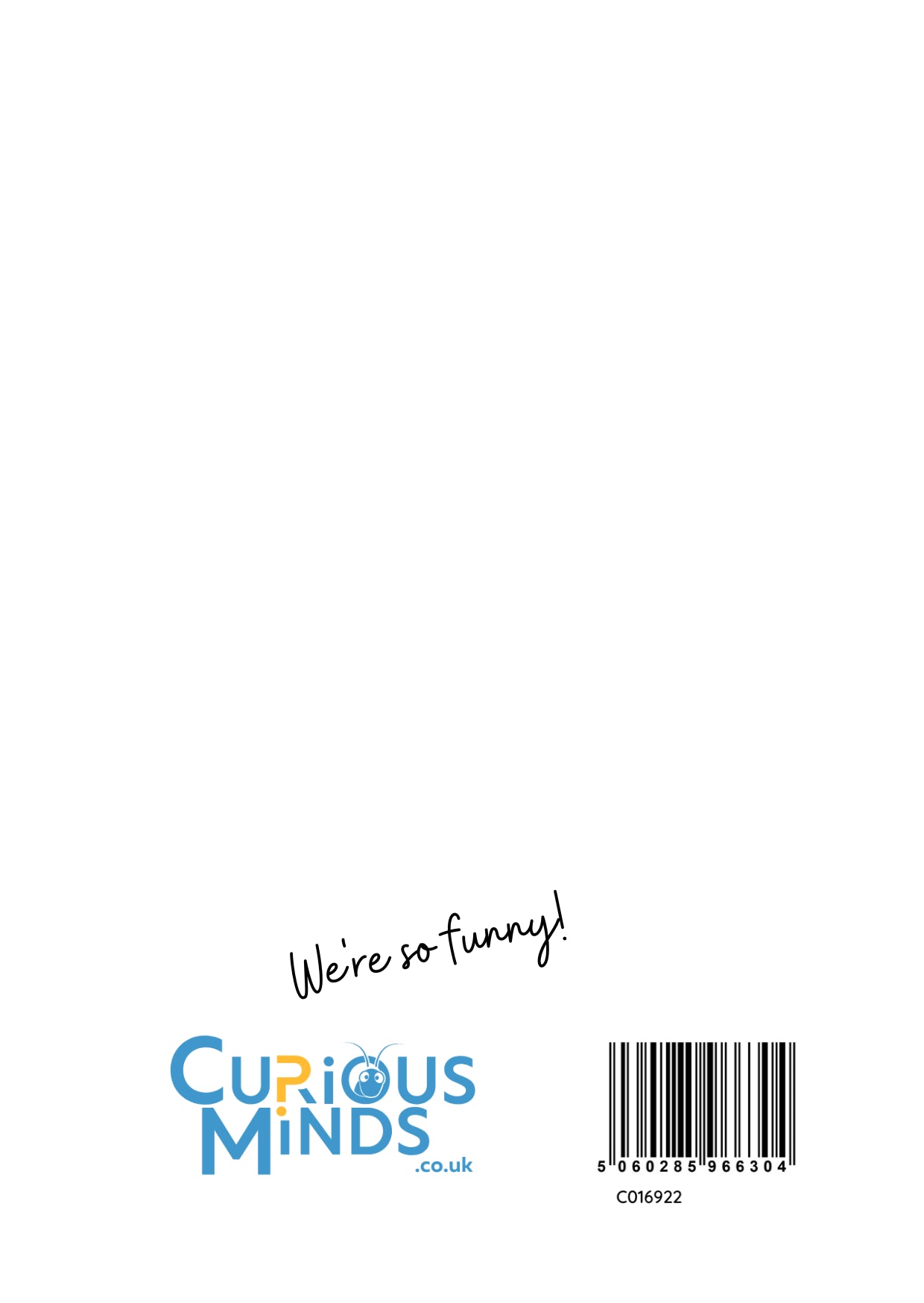 Curious Minds Periodic Table Science Joke Birthday Card (105 x 148 mm)
