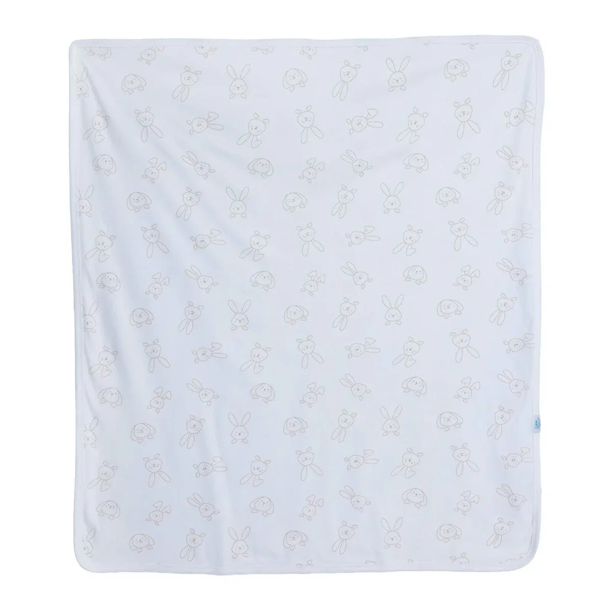 Little Dreams Bunny Print Jersey Baby Blanket (80 x 90 cm)