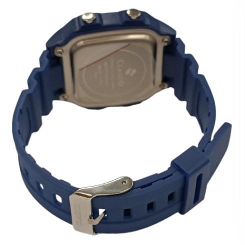 Clasico Mens Digital Water Resistant Blue Rubber Strap Watch