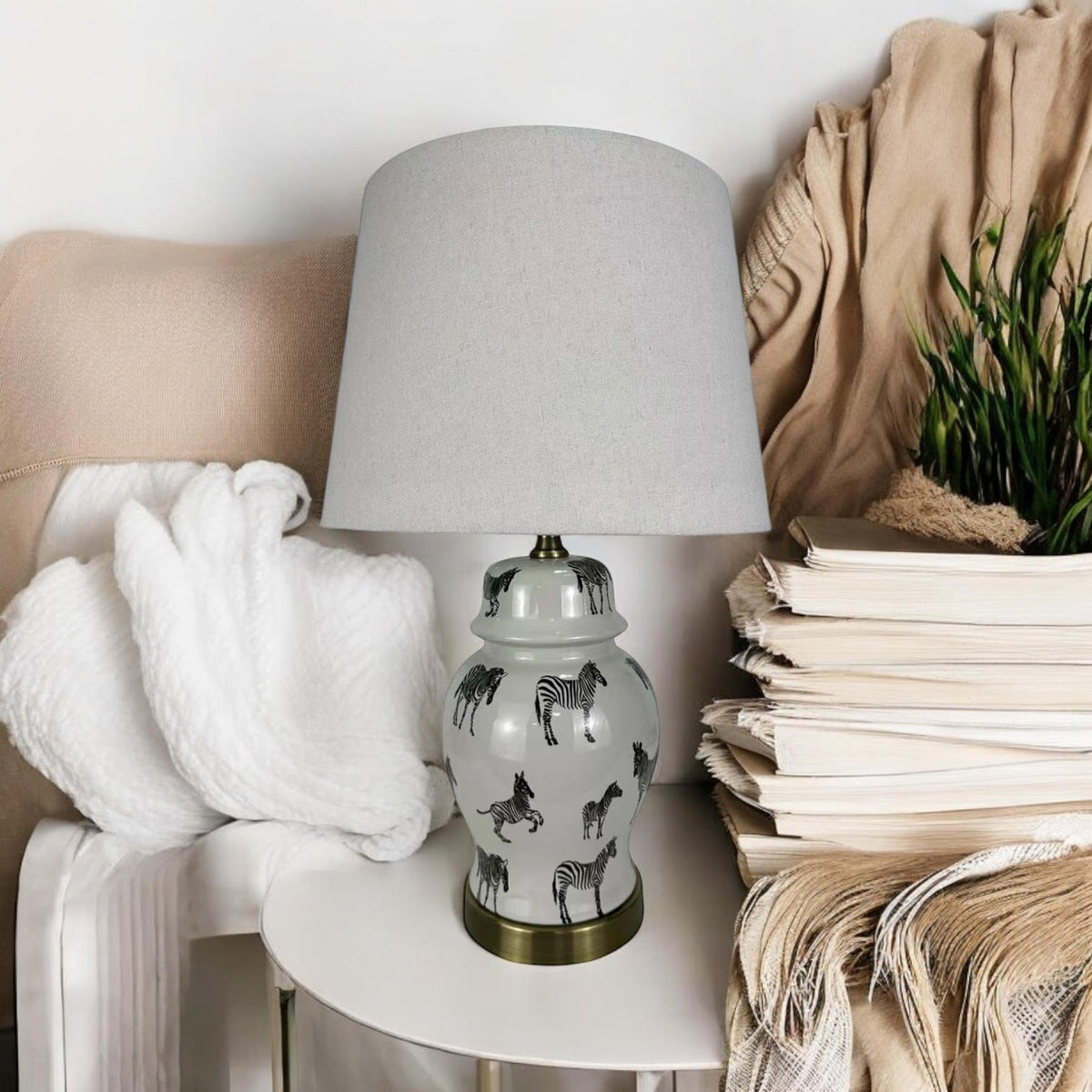 41CM LAMP AND SHADE