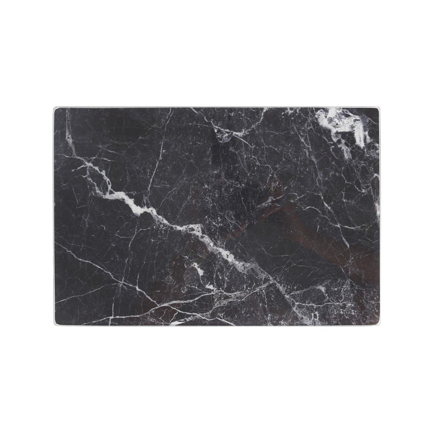 Rectangle Glass Placemats - 40cm x 30cm - Marble - Pack of 6