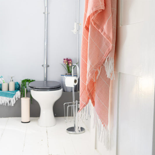 170cm x 90cm Turkish Cotton Pinstripe Bath Towel