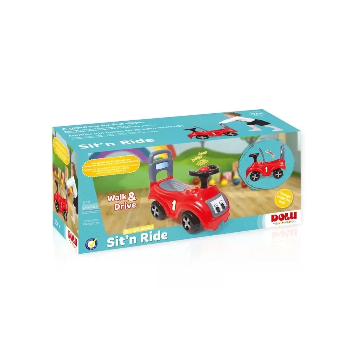 Dolu My First Sit N Ride On - Red