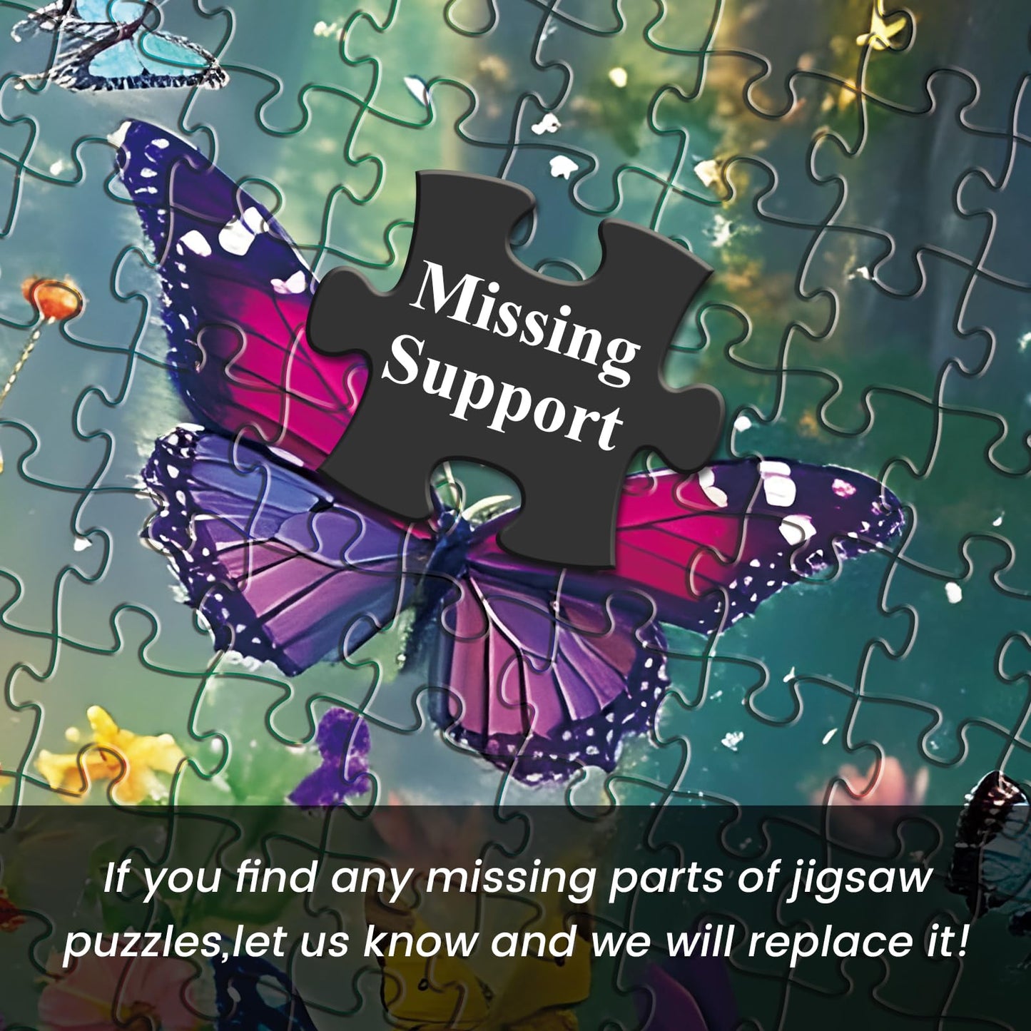 DAGIRT Flowers Book Puzzle 500 Pieces | Recycled Cardboard Jigsaw for Adults (20.5 x 15 in)