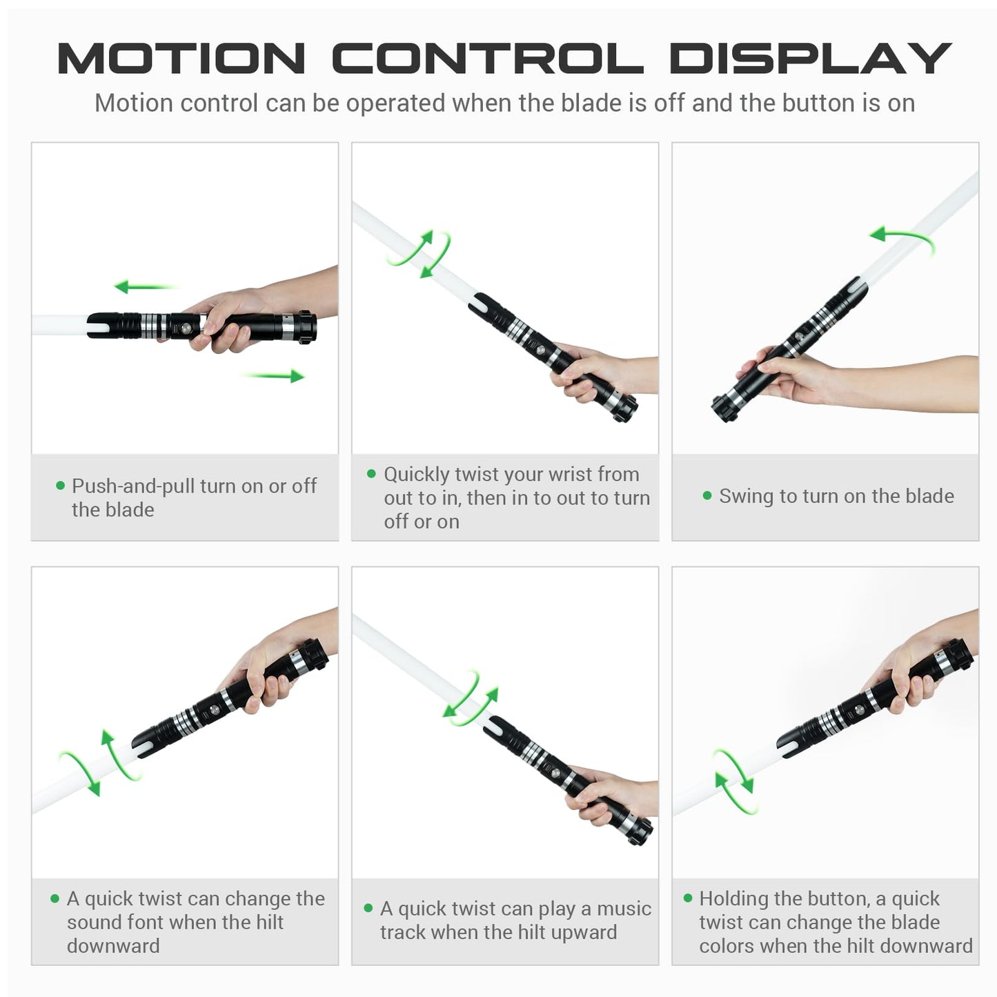 DAMIENSABER Xenopixel 3.0 Motion Control Saber – 34 Sound Fonts, Infinite Color Changing, Metal Hilt