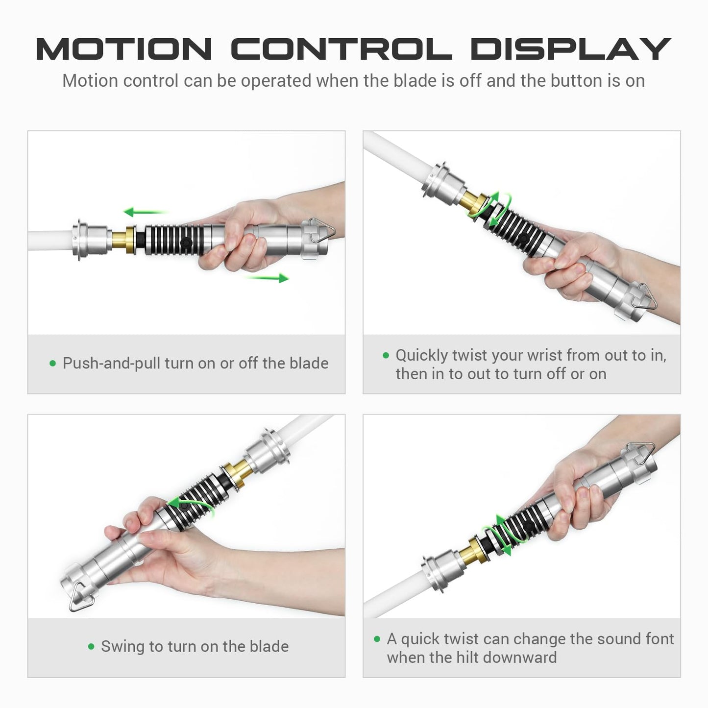 DAMIENSABER RGB V3 Smooth Swing Light Saber | Motion Control Dueling, 16 Sound Fonts, Infinite Color
