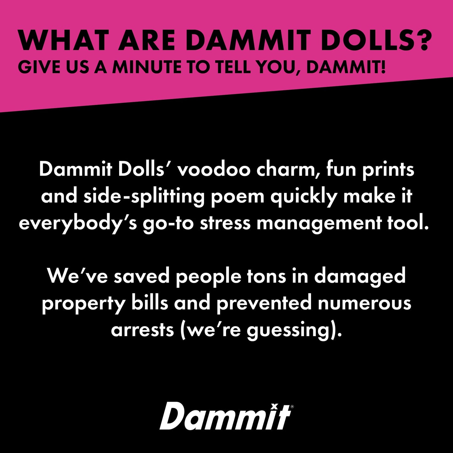 Dammit Doll - Limited Edition Cancer Doll for Stress Relief & Gag Gifts | Dammit Doll