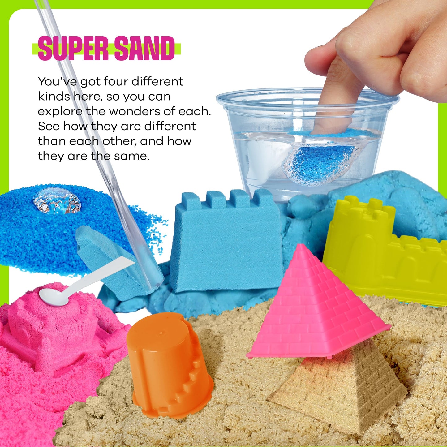 Dan&Darci Slime, Putty & Sand Sensory Science Kit for Kids 8–12