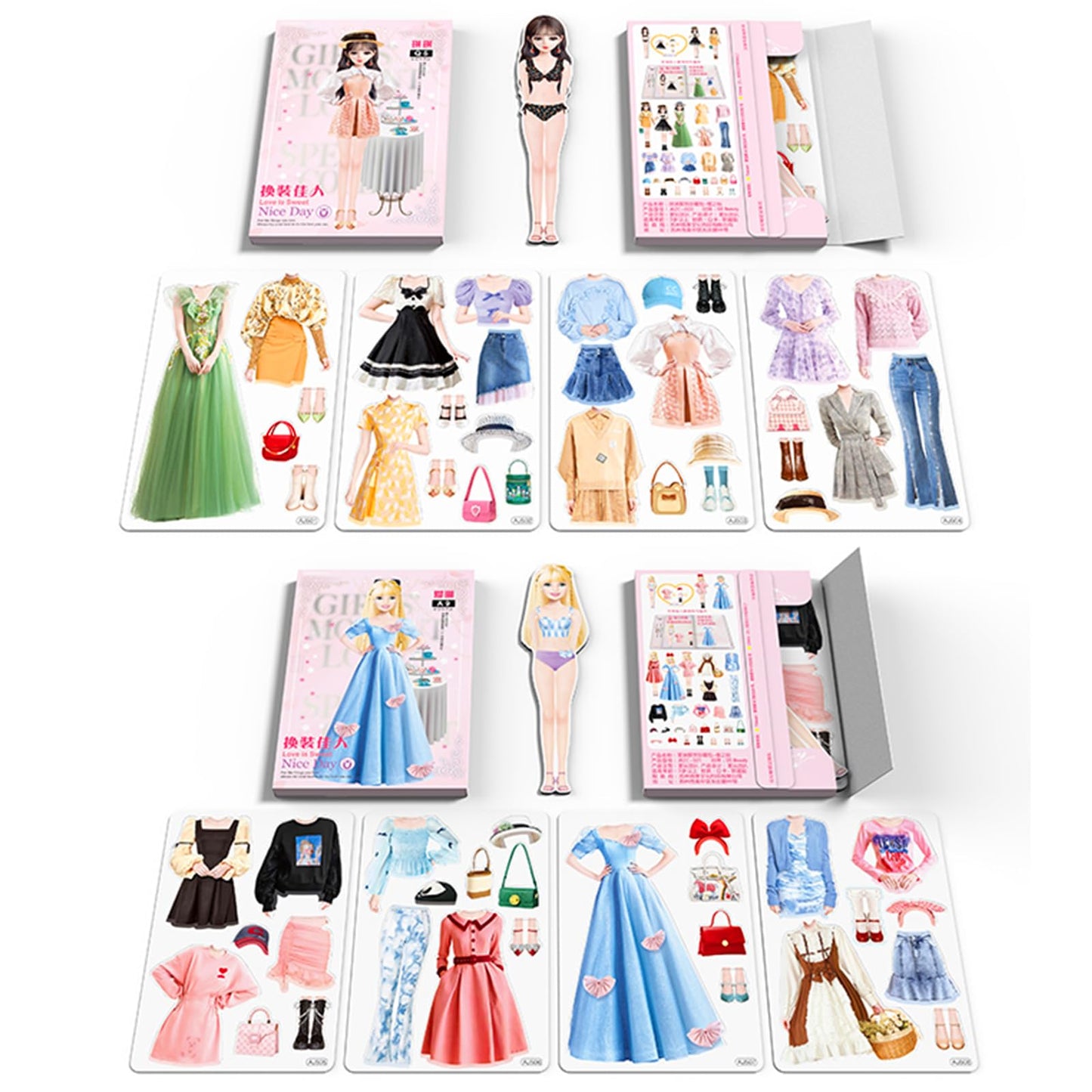 Daniel Axel Magnetic Princess Dress Up Paper Doll Set – Creative Magnetic Fashion Play for Kids 3+
