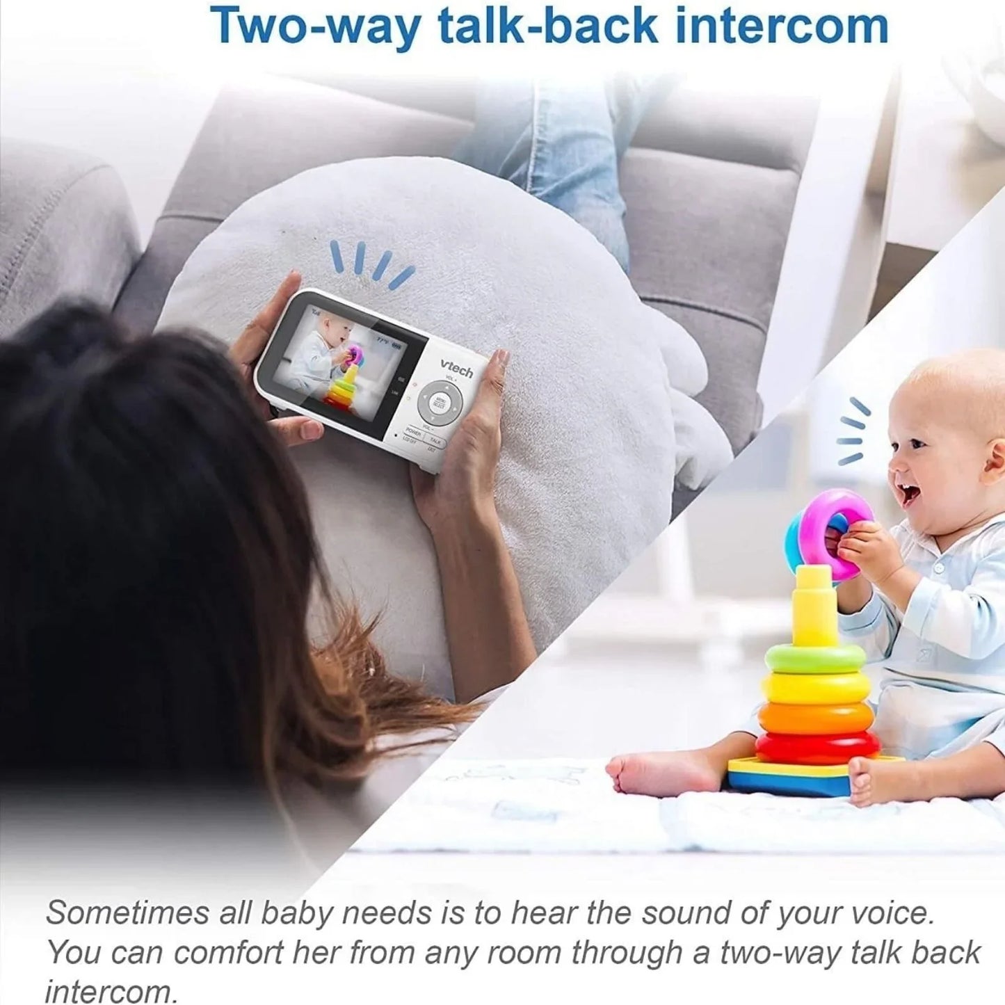 VTech VM819 2.8" Digital Video Baby Monitor with Adjustable Camera