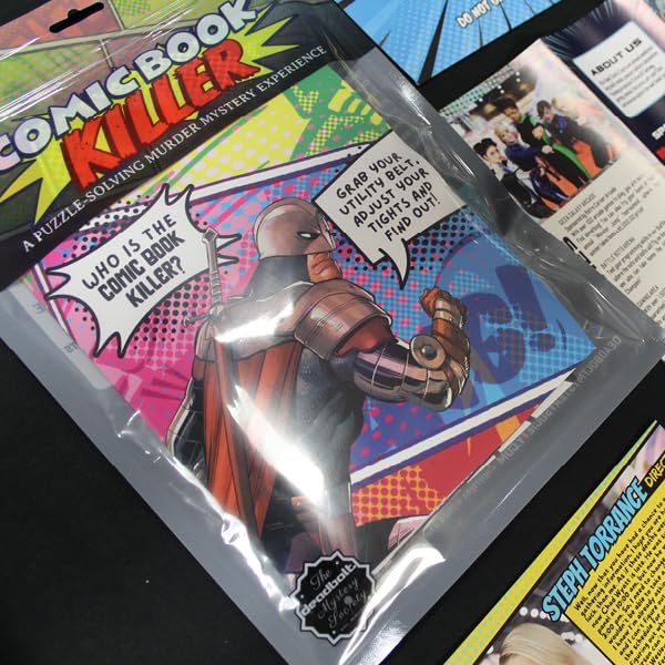 The Deadbolt Mystery Society – Comic Book Killer: Murder Mystery Game for Solo or Group