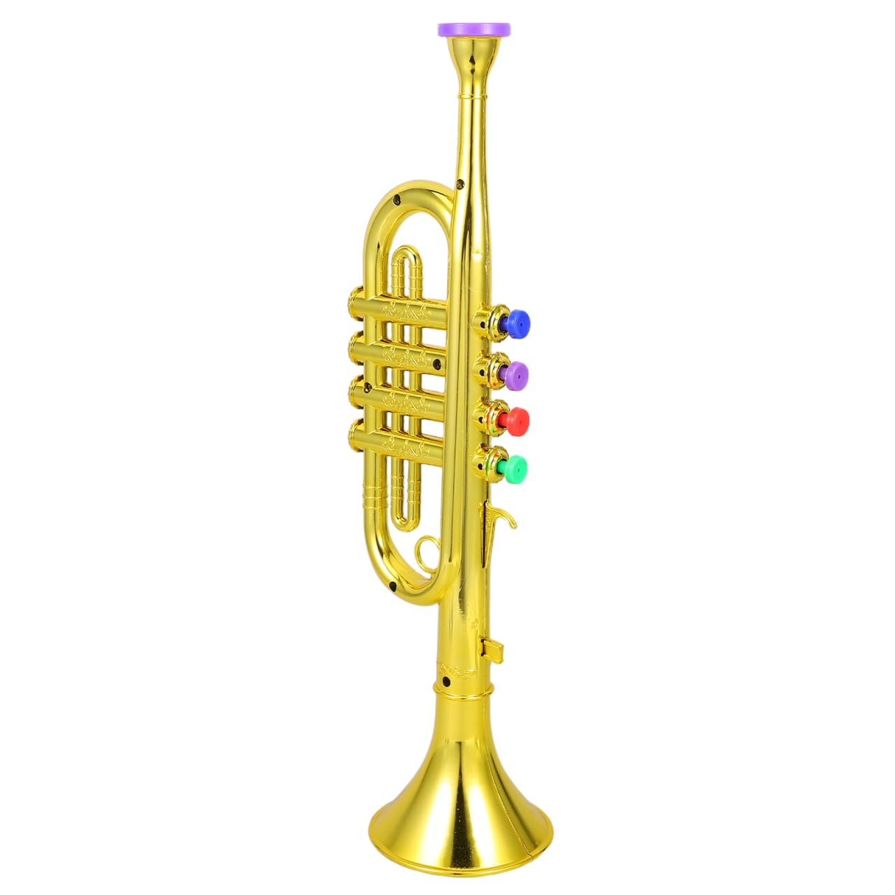 DEARMAMY Plastic Trumpet Toy with Color-Coded Keys – Easy Play for All Ages