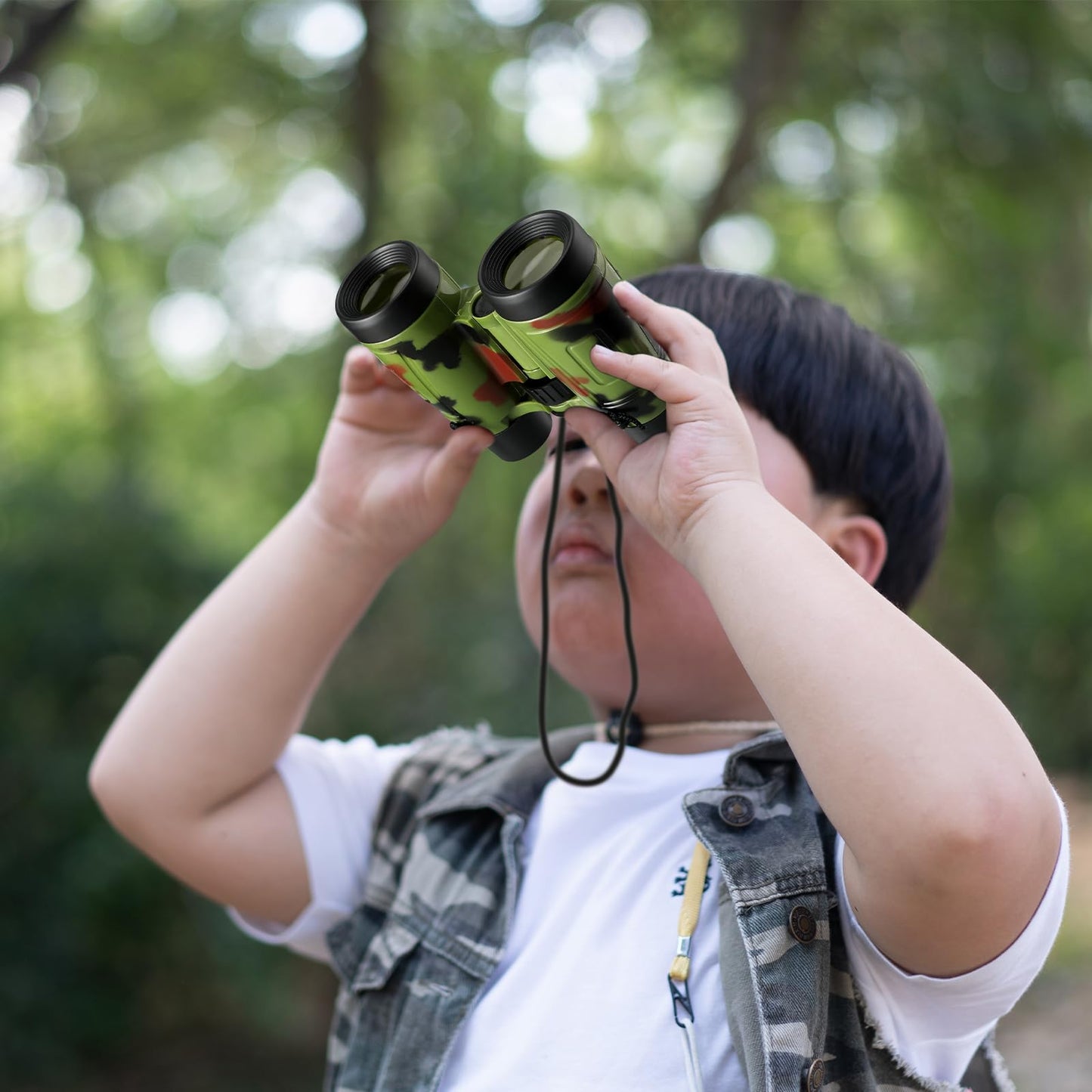 Deekin 16 Toy Binoculars with Neck String – Camouflage Jungle Explorer Pack