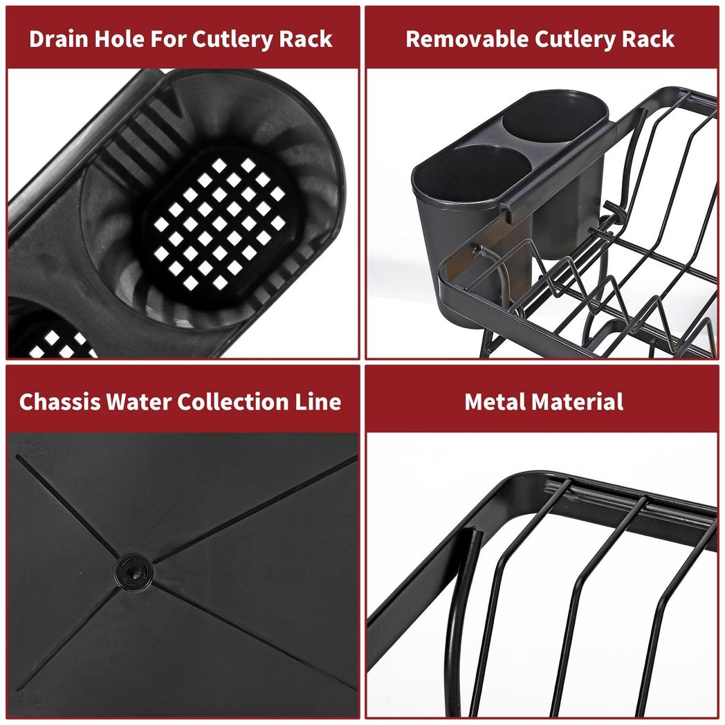 VINSANI BLACK DISH RACK 1010248
