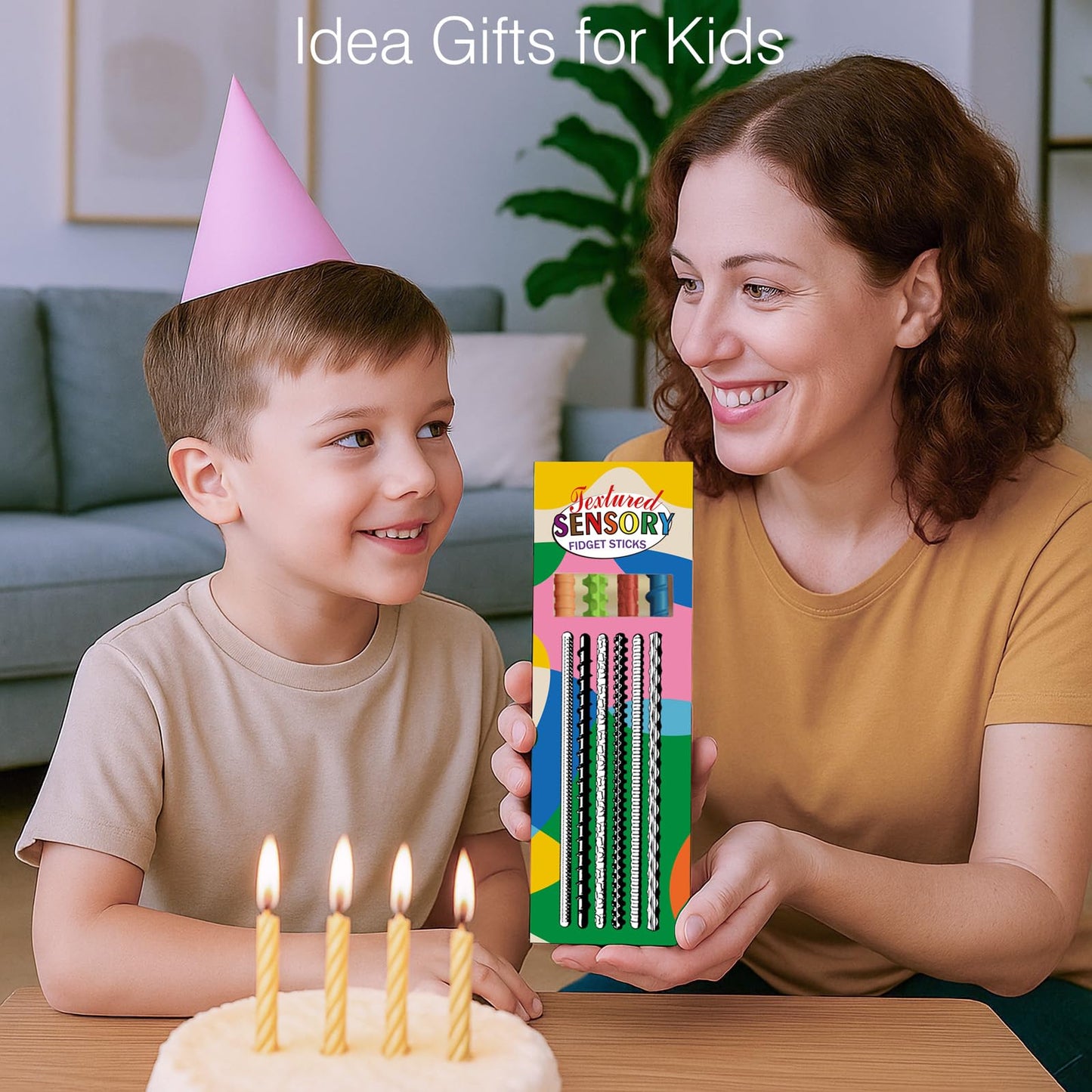 DEFXIER Flexible Sensory Fidget Sticks — 6-Pack for Focus & Calm