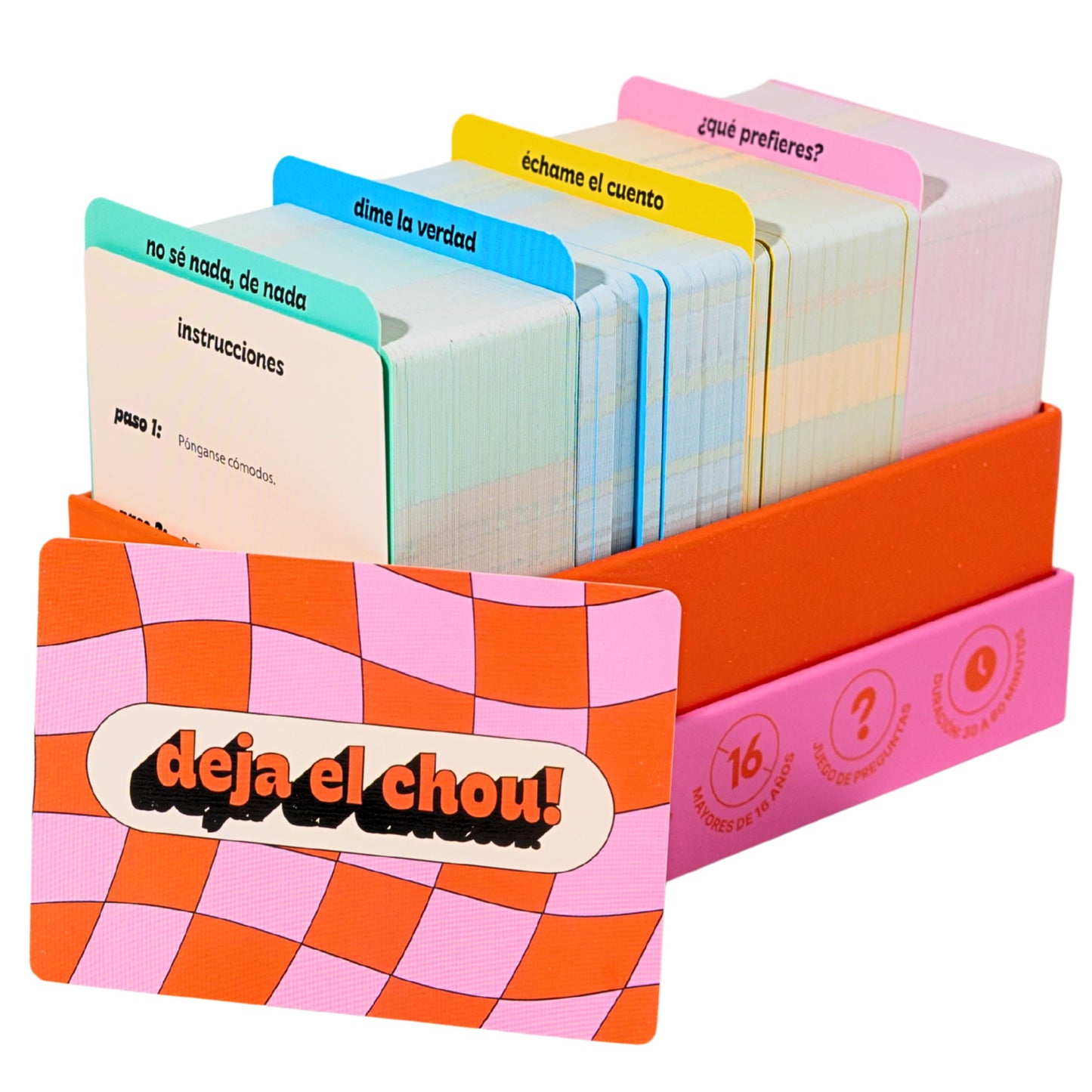 Deja el Chou Spanish Card Game – 400 Questions for Adults 16+ | Spanish Party Q&A