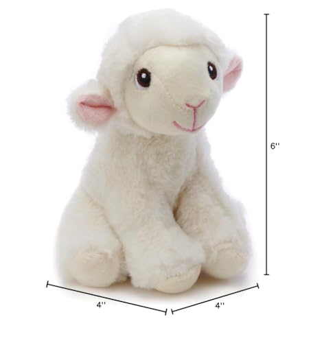 Deluxe Paws Your Planet 6'' Eco Soft Plush Lamb — 100% Recycled Materials
