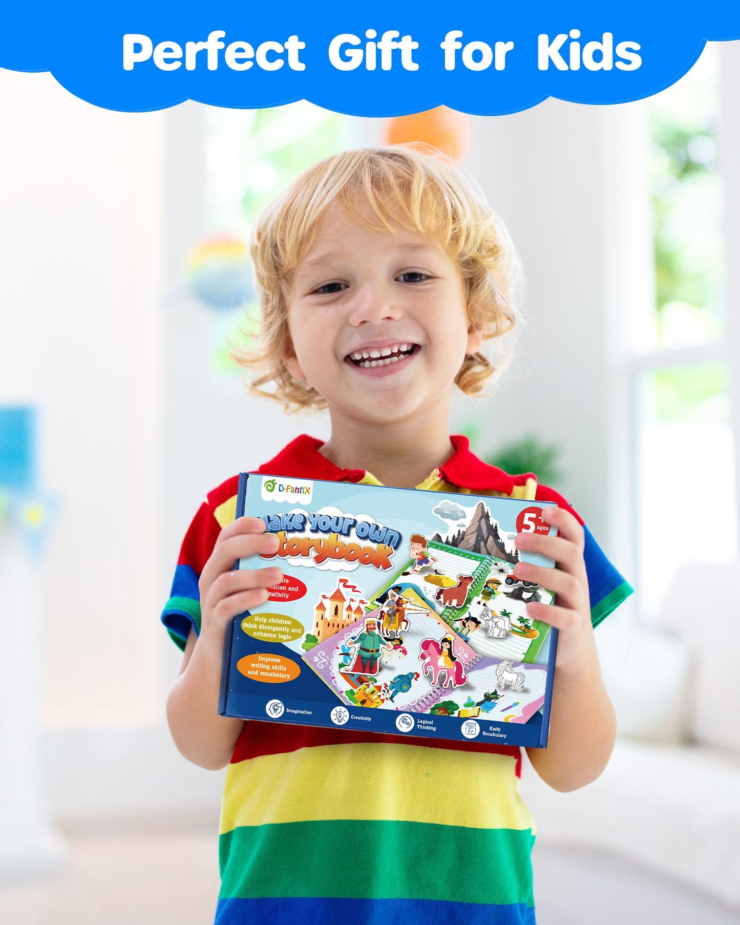 D-FantiX My Storybook Art Kit — Creative Writing & Drawing Activity Set for Kids 5-12