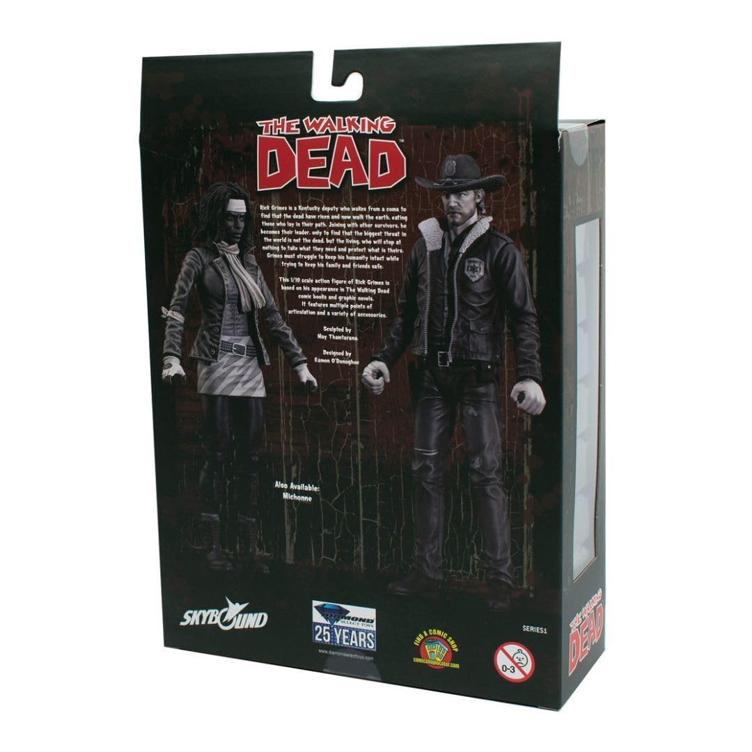Diamond Select Toys The Walking Dead Rick Grimes (Comic Version) 1/10 Scale 7-Inch Action Figure