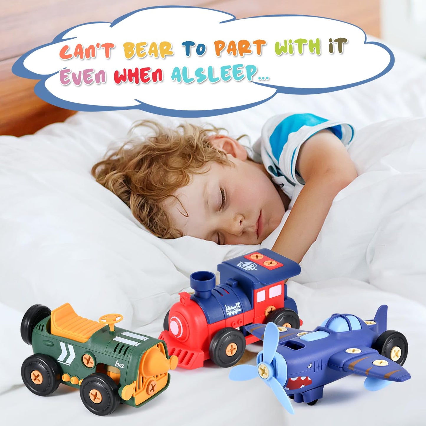 DICROON Take-Apart Electric Car Toy — STEM Construction Kit for Ages 3+
