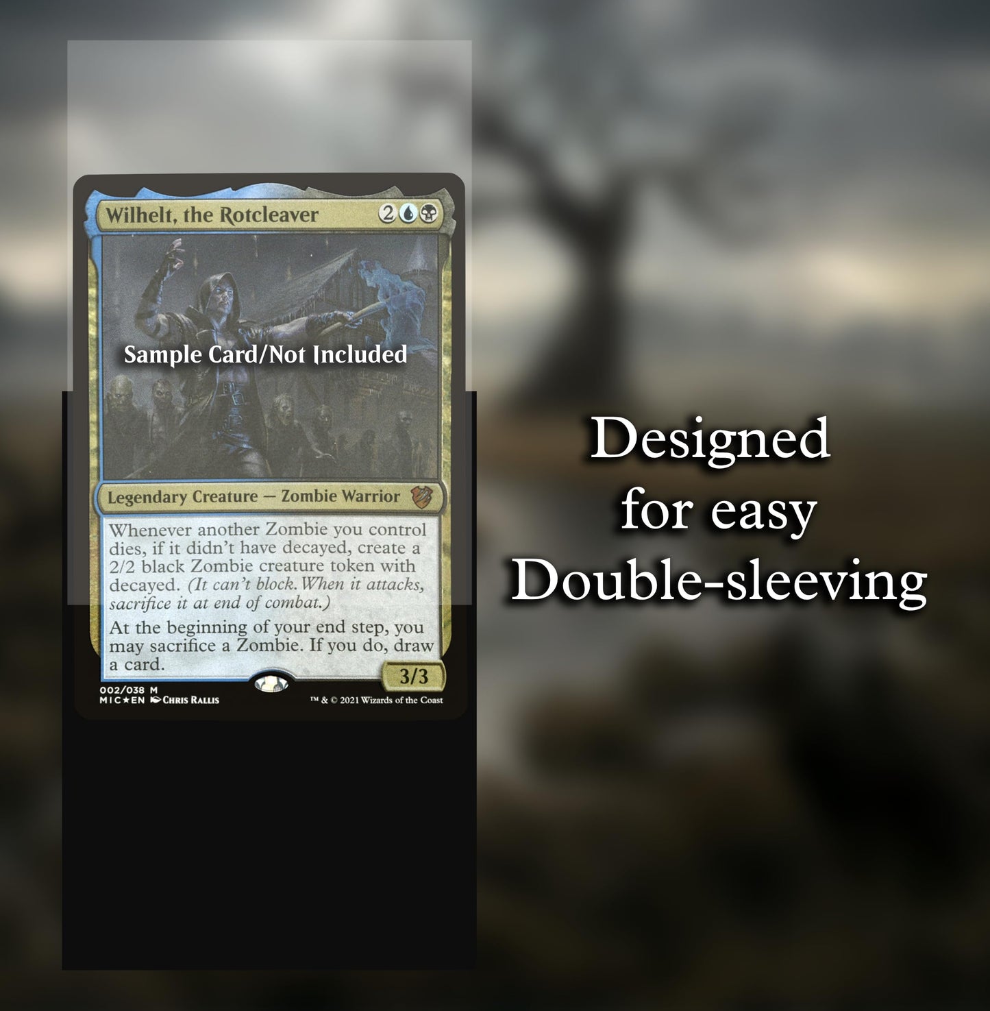 Digital Sorcery Studio Zombie 102-Pack Card Sleeves – Premium Standard MTG & Commander Deck Sleeves
