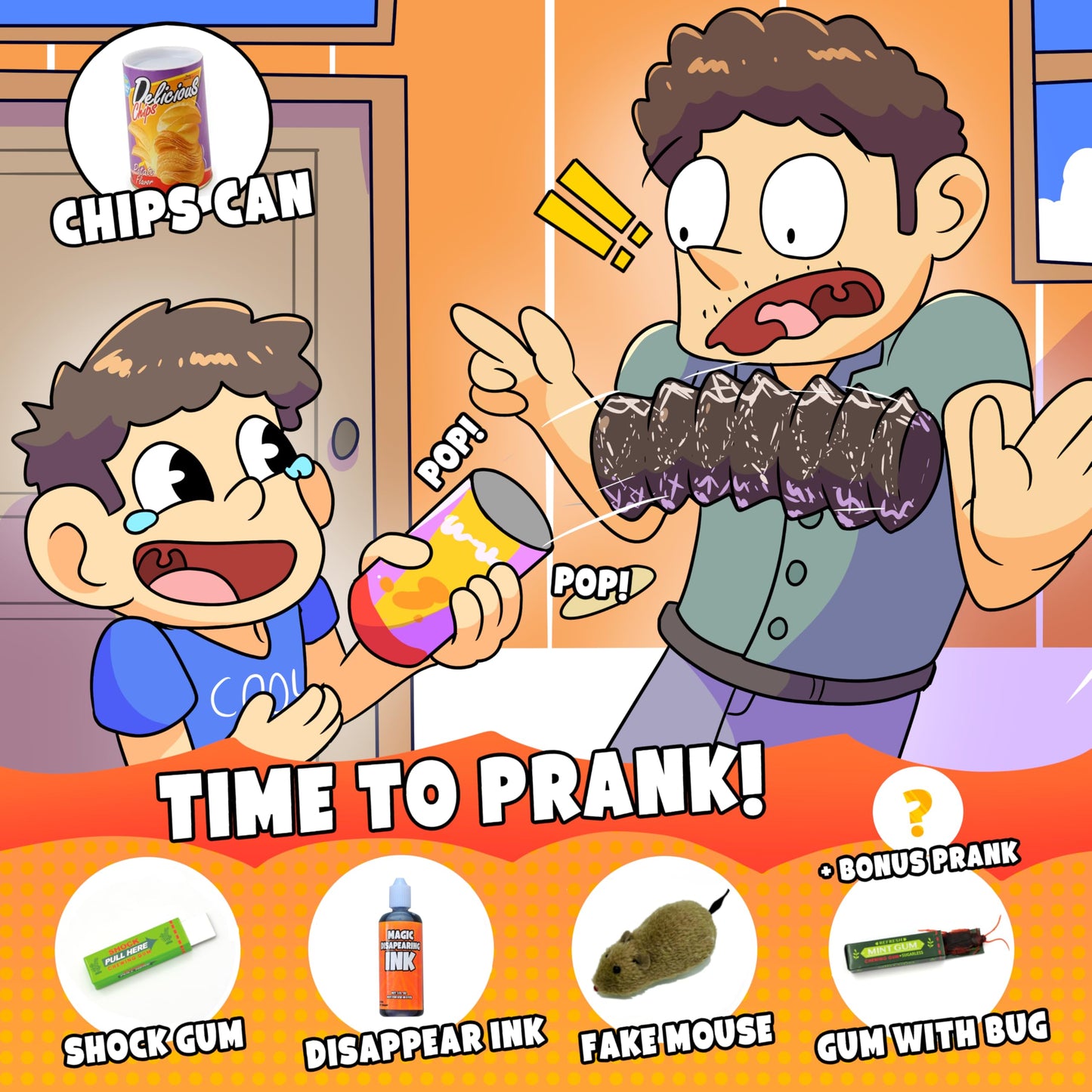 DIMROM Prank Kit for Kids – 25 Gags & Fun Pranks | Ultimate April Fools Box