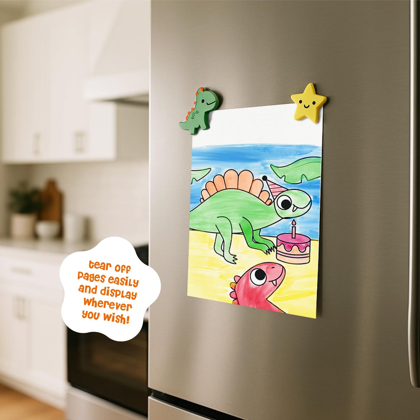 DINO MINI Watercolor Fun Pack – 2 Water-Paint Kits for Kids Aged 4-8 (Dinosaurs & Jungle)