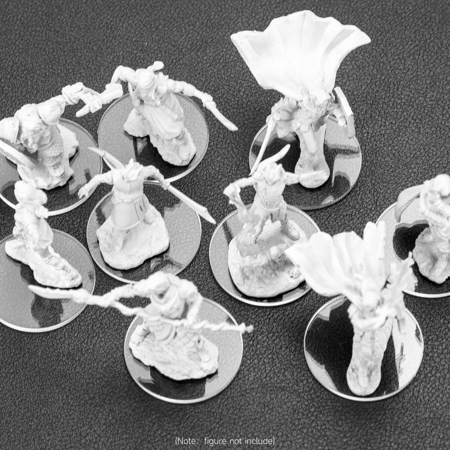 DisplayMore 100Pcs Round 30mm Clear Acrylic Bases – 2mm Thick