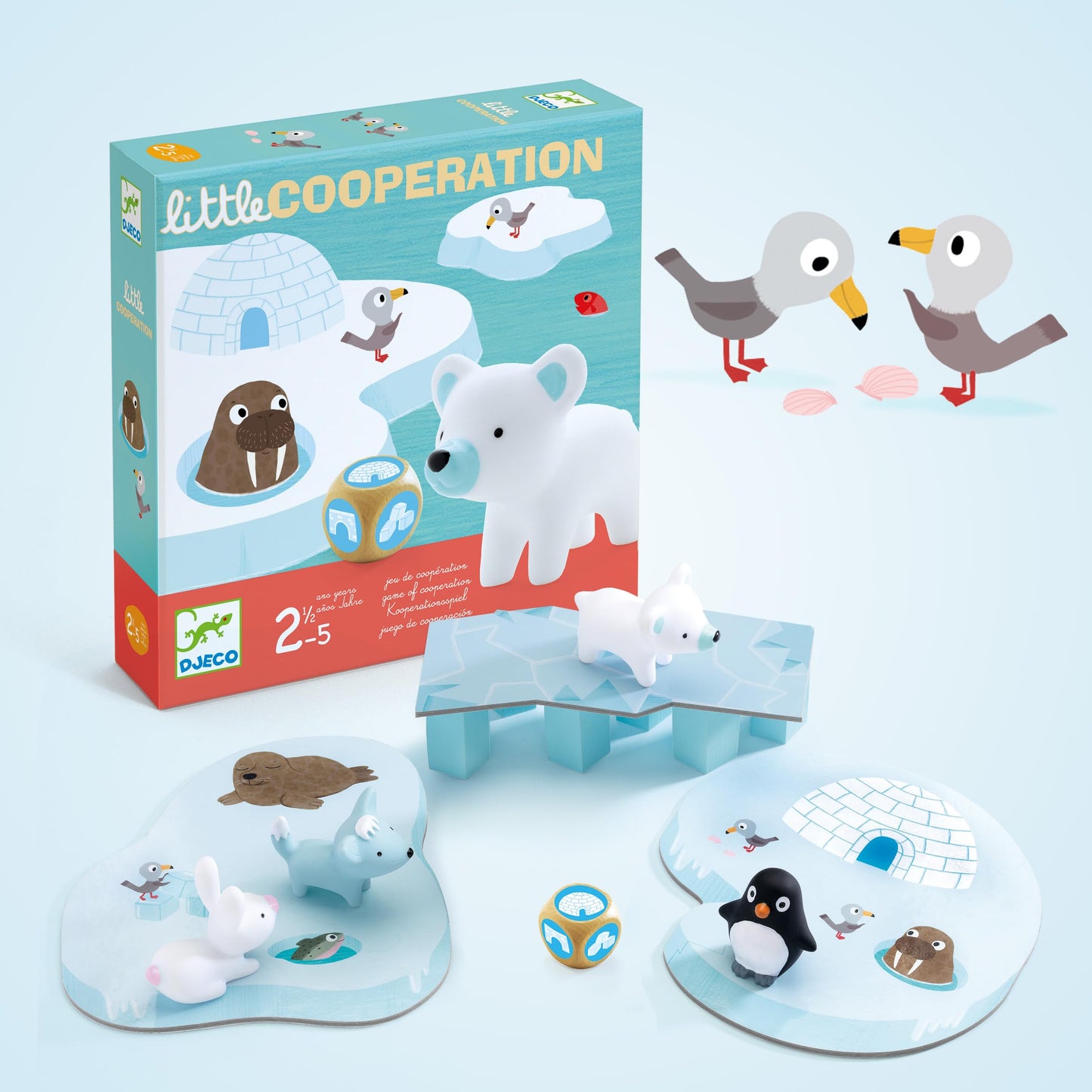 DJECO Little Cooperation — Cooperative Board Game for Ages 2.5–5 | Family Play