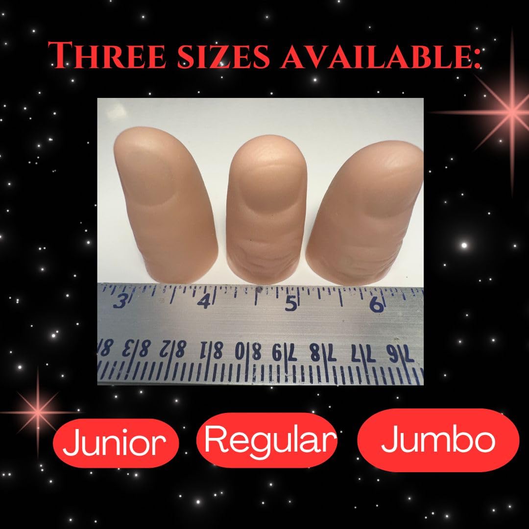 D'lite Magic Thumb Lightup Trick Set — 2 Ultra-Bright Light Fingers (Red)