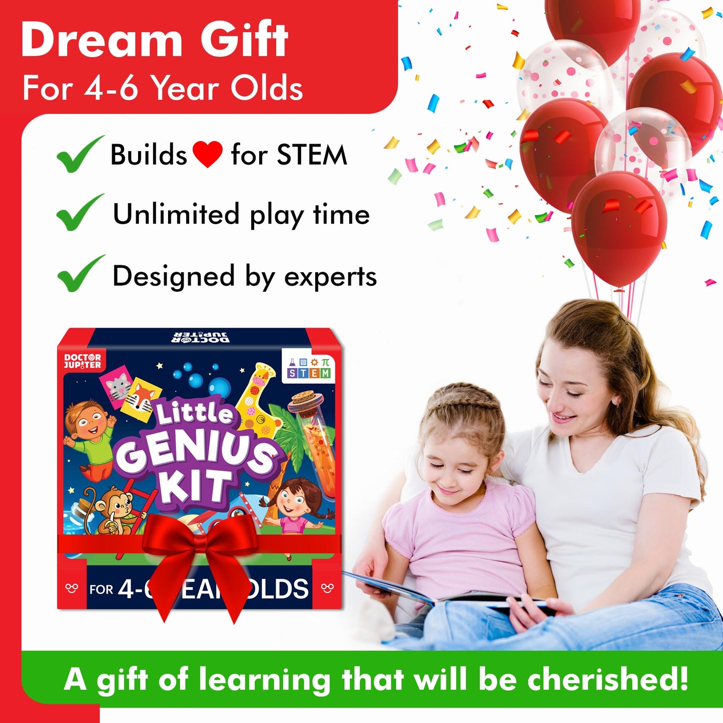 Doctor Jupiter Little Genius Kit for 4-6 Year Olds | STEM Toys & Screen-Free Learning