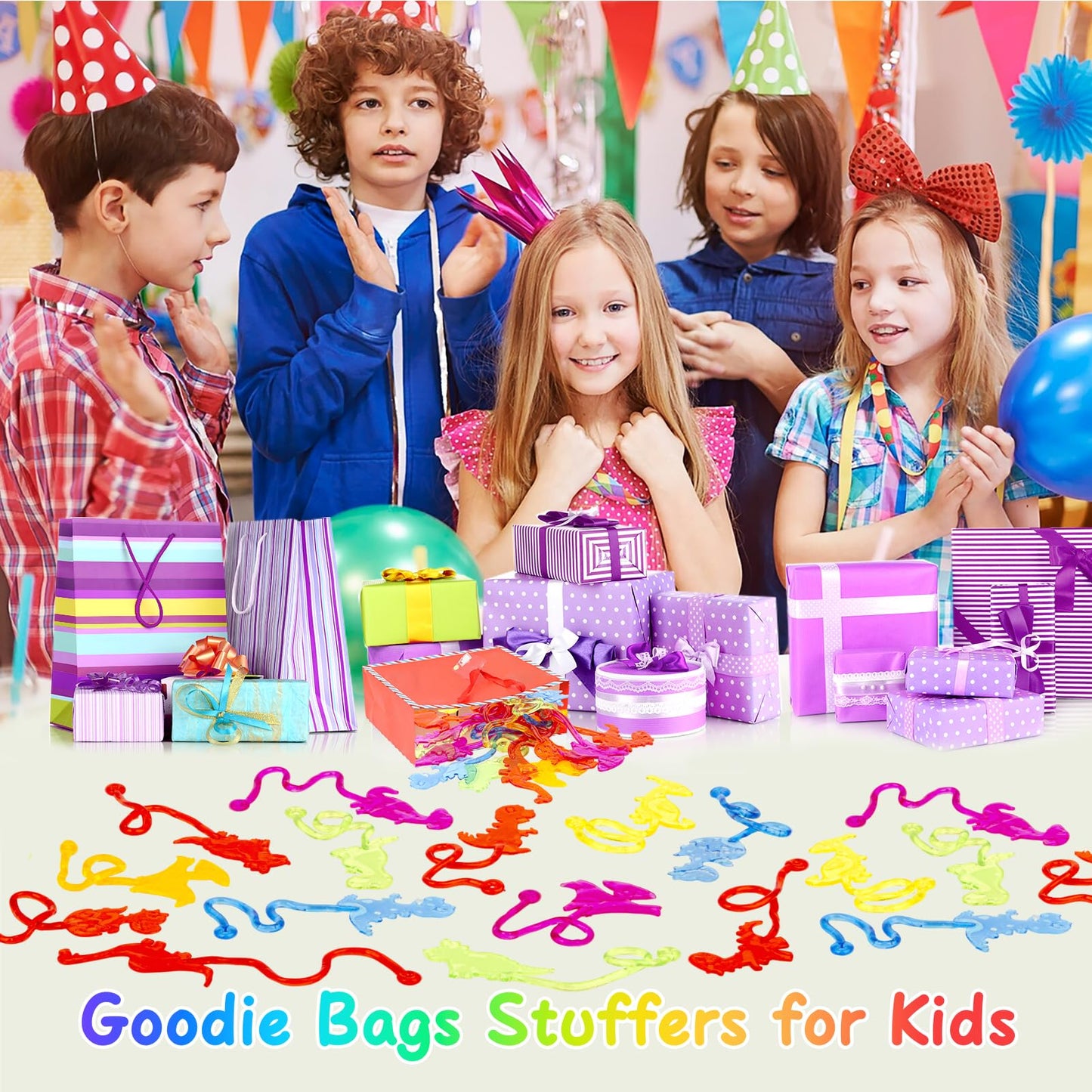 DODOLOL 30 PCS Sticky Hands – Dinosaur Party Favors for Kids 4-12 | Candy-Free Fun