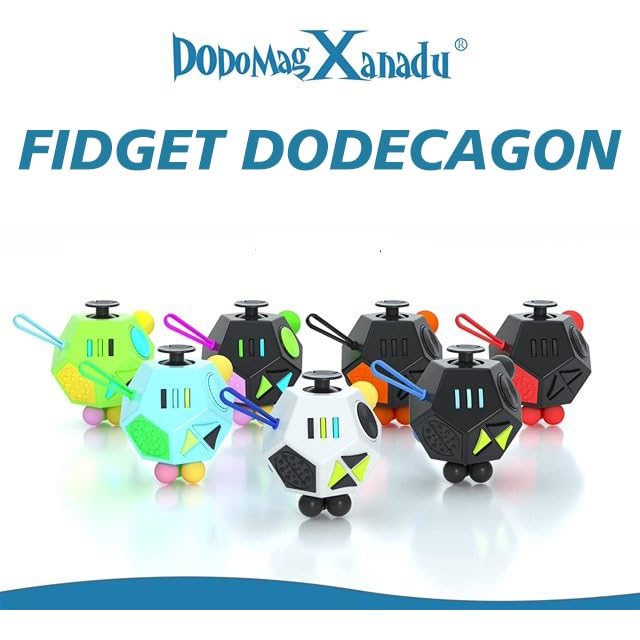 Fidget Dodecagon – 12-Side Cube for Stress Relief | DoDoMagxanadu