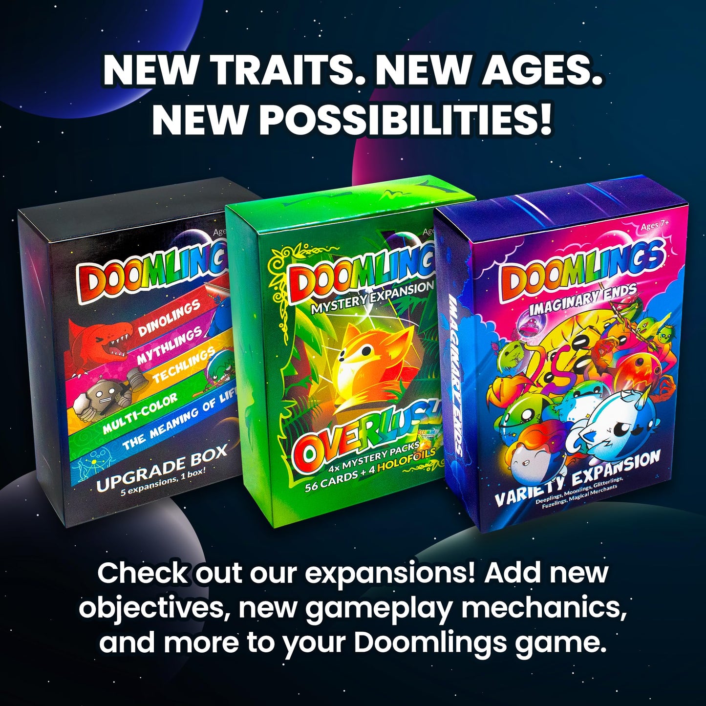 Doomlings Base Edition – Fun Strategy Card Game for 2-6 Players