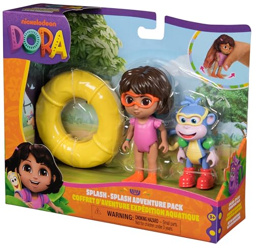 DORA Splash-Splash Adventure Pack: Dora & Boots Figures & Pool Accessories