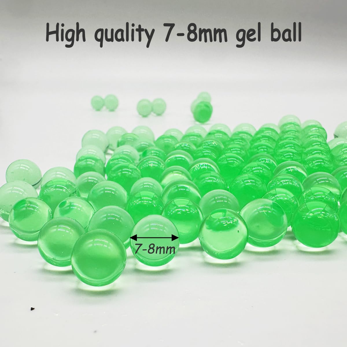 Dortrue Gel Balls Blaster Ammo 7-8 mm – 40,000 Pcs Refills (2 Packs) for Orby Splatter Blasters