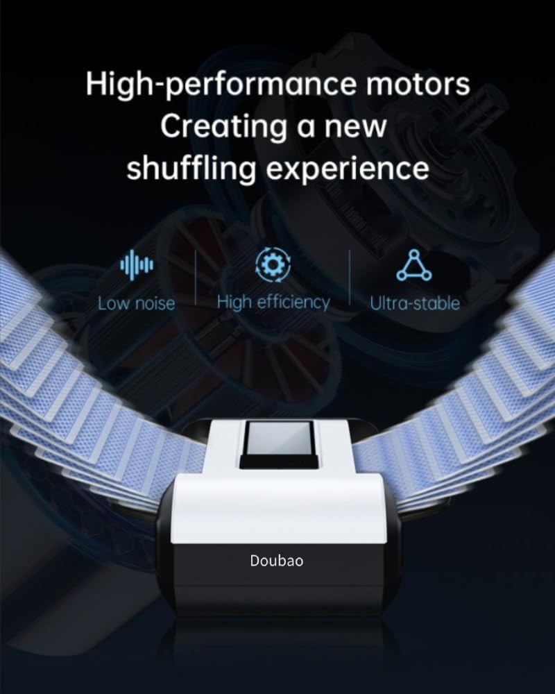 Doubao Card Shuffler Automatic 1-2 Deck – Portable, Low Noise, Rechargeable
