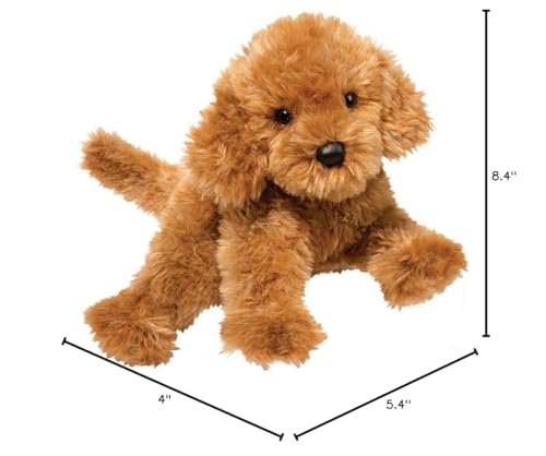 Douglas Addie Caramel Labradoodle Plush – 16-Inch Stuffed Animal