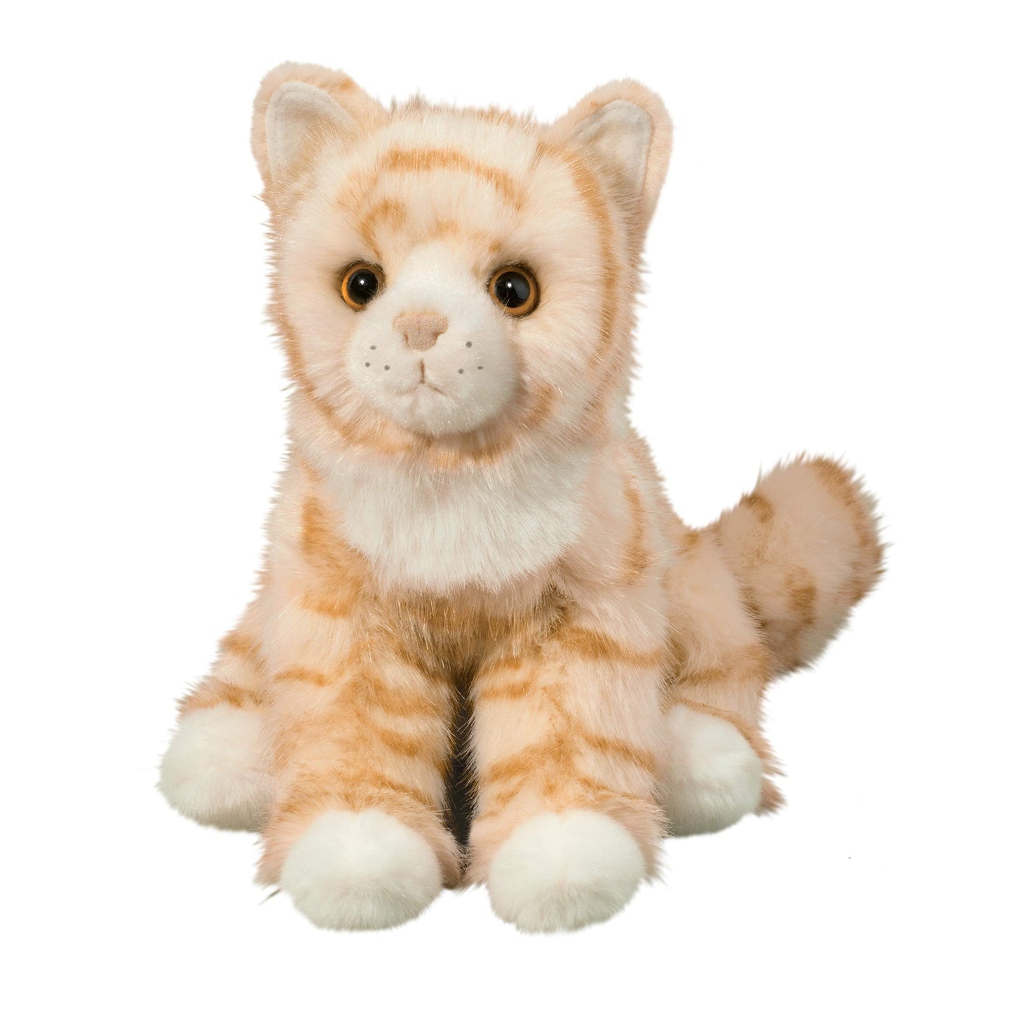 Douglas Adele Orange Tabby Cat Plush — 14-Inch Soft Cuddle Toy