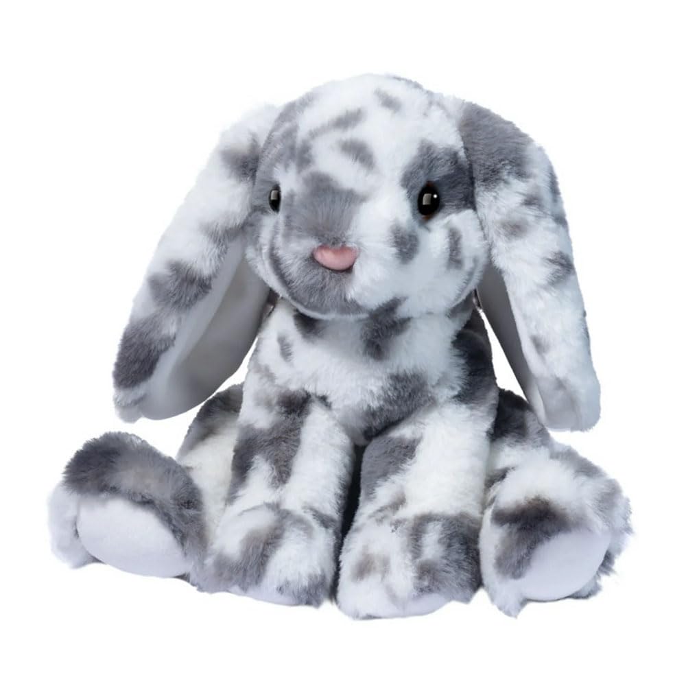 Douglas Bouncie Spotted Gray Rabbit Plush Toy – Ultra Soft Stuffed Animal