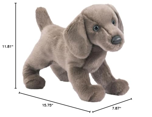 Douglas Cassie Weimaraner Plush – Realistic Weimaraner Stuffed Animal
