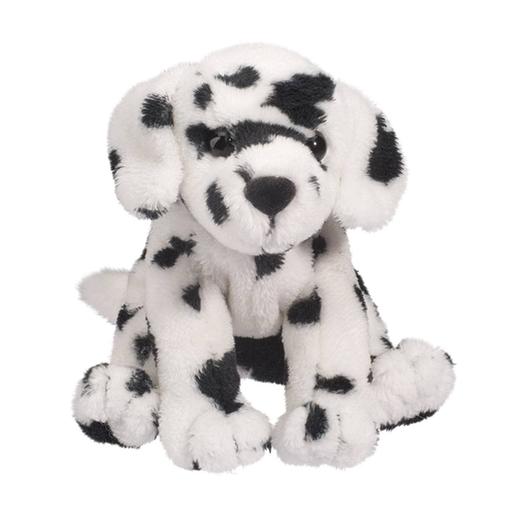 Douglas Checkers Dalmatian Plush – 5-Inch Soft Toy for Kids | Realistic Black & White Spots