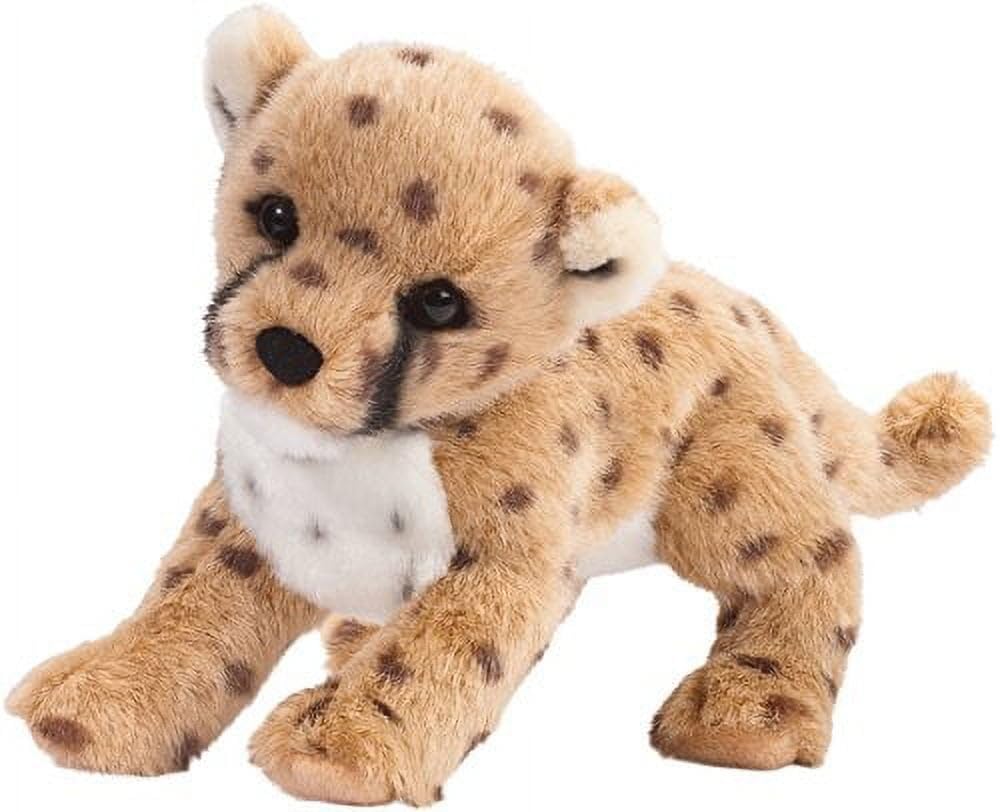 Douglas Chillin' Cheetah Cub Plush – 14-Inch Realistic Cheetah Toy, Safe for 24+ Months