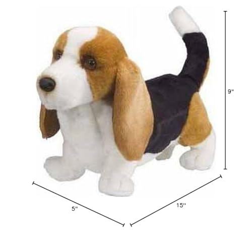 Douglas Harold Basset Hound Plush – 16-Inch Realistic Cuddle Toy