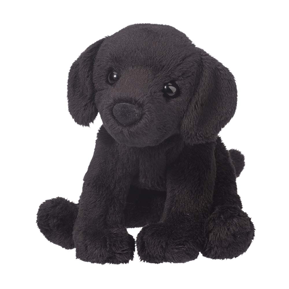 Douglas Lucy Black Lab Plush – 5-Inch Seated Black Labrador Toy