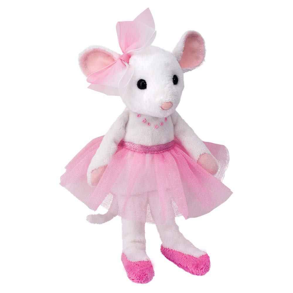 Douglas Petunia Ballerina Mouse Plush Toy – 9-Inch Cuddly Ballet Mouse
