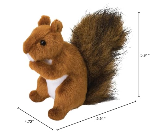 Douglas Roadie Red Squirrel Plush – Cuddly Stuffed Animal Toy